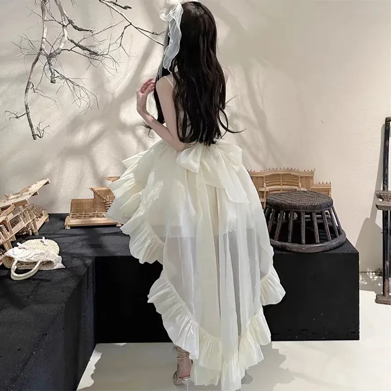 BVODE Slip Dresses Women's White Apricot Shopping Bag-5