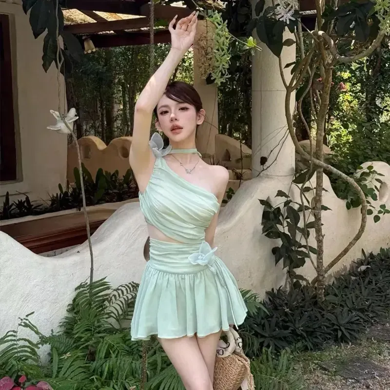 BVODE Sleeveless Dresses Women's Mint Green Shopping Bag-4