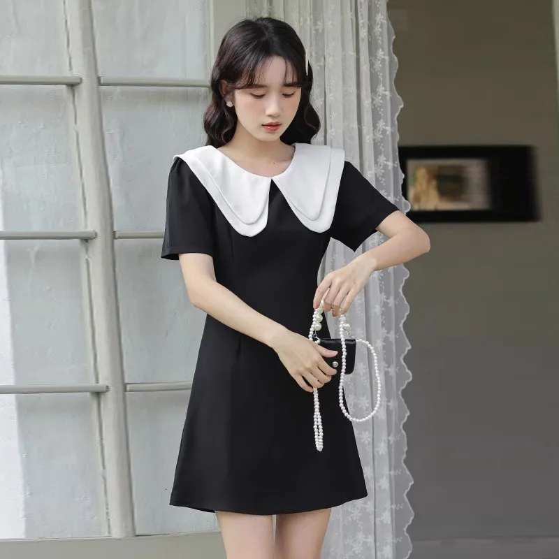 BVODE Short Sleeved Dress Women's Black-4