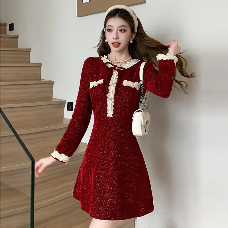PAZZO Long Sleeved Dresses Women's-7