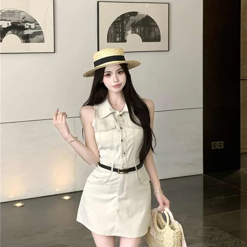 BVODE Sleeveless Dresses Women's Shirt Dress Shopping Bag-3