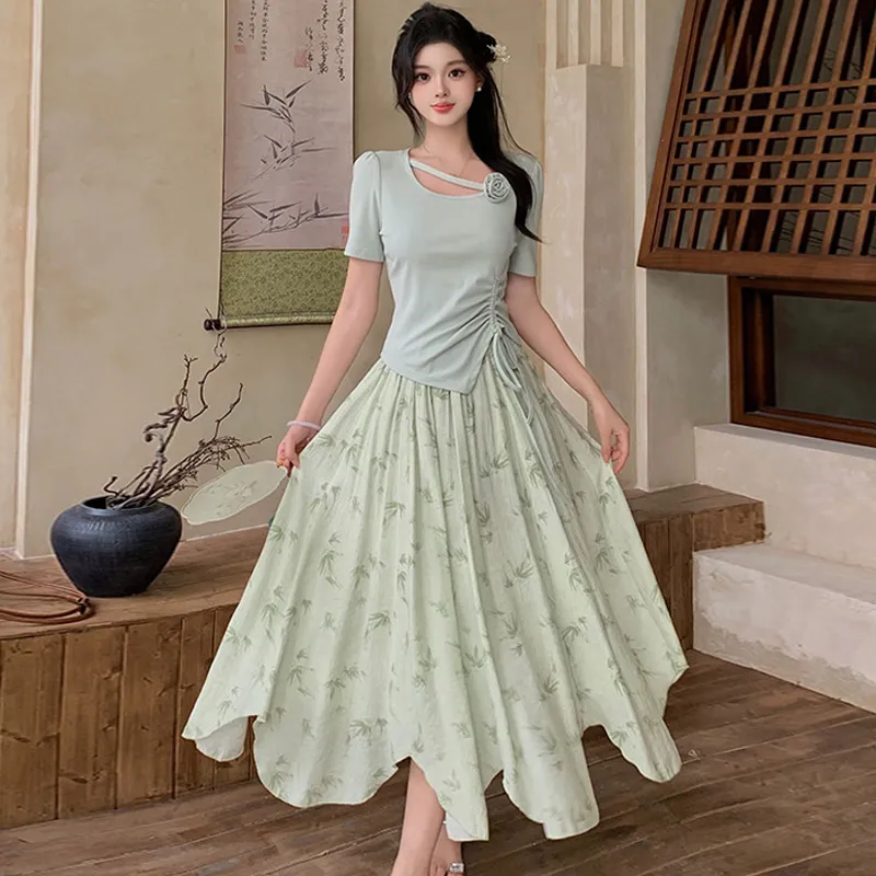 BVODE Two Piece Skirt Sets Women's-3