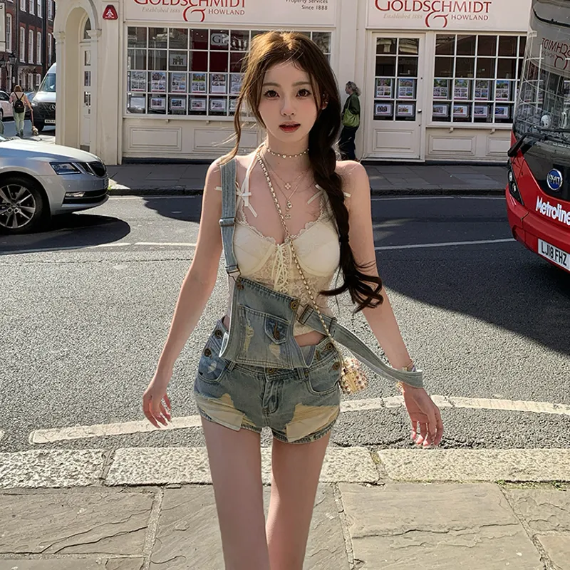 BVODE Denim Shorts Women's-3