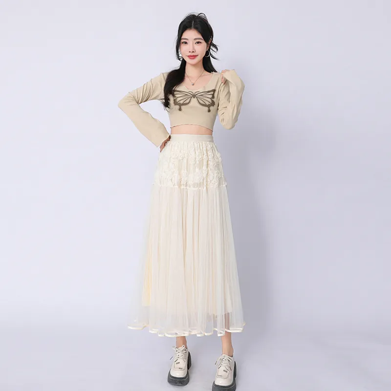 BVODE Casual Long Skirt Women's-4