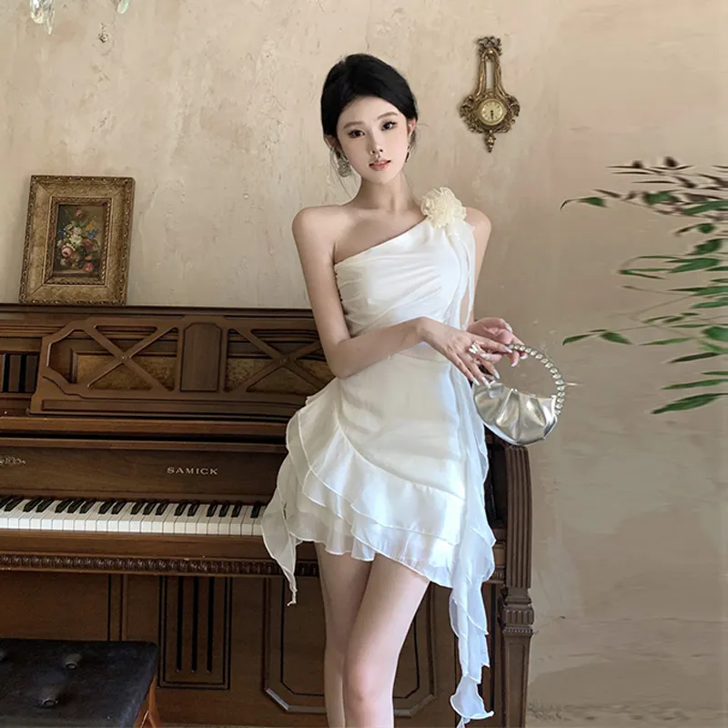 BVODE Slip Dresses Women's White-6