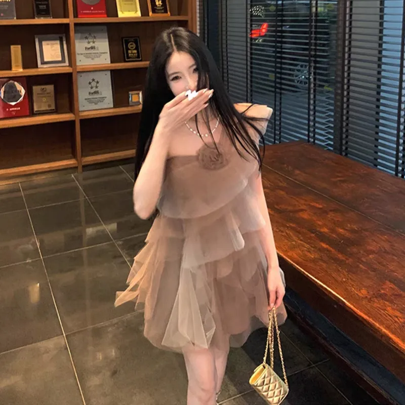 BVODE Sleeveless Dresses Women's Coffee Shopping Bag-3