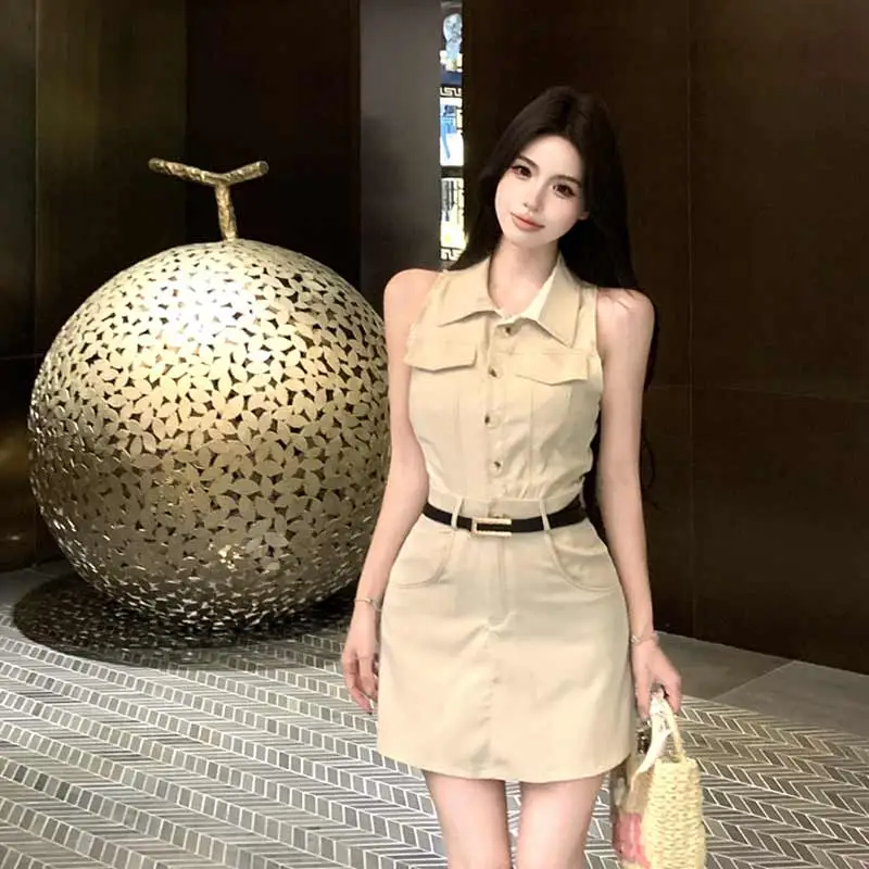 BVODE Sleeveless Dresses Women's Shirt Dress Shopping Bag-5
