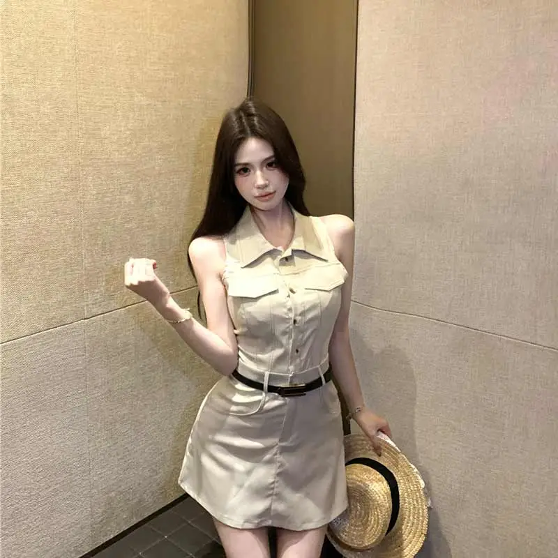 BVODE Sleeveless Dresses Women's Shirt Dress Shopping Bag-4