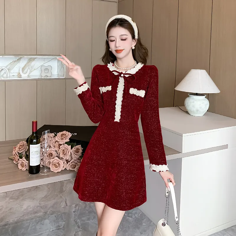 PAZZO Long Sleeved Dresses Women's-8