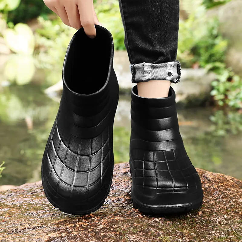 SLIPPER DAY Water Resistant Slip Resistant Rain Boots Unisex-5
