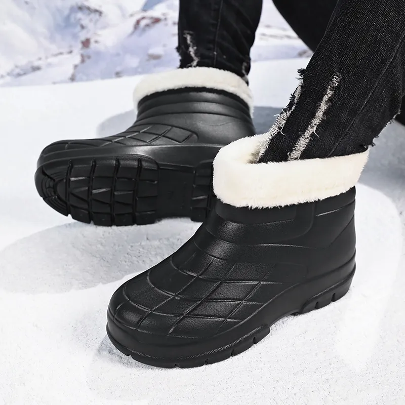 SLIPPER DAY Water Resistant Slip Resistant Rain Boots Unisex-40