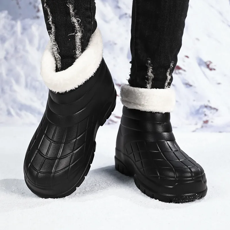 SLIPPER DAY Water Resistant Slip Resistant Rain Boots Unisex-42