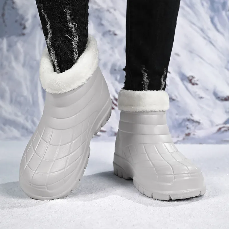 SLIPPER DAY Water Resistant Slip Resistant Rain Boots Unisex-56