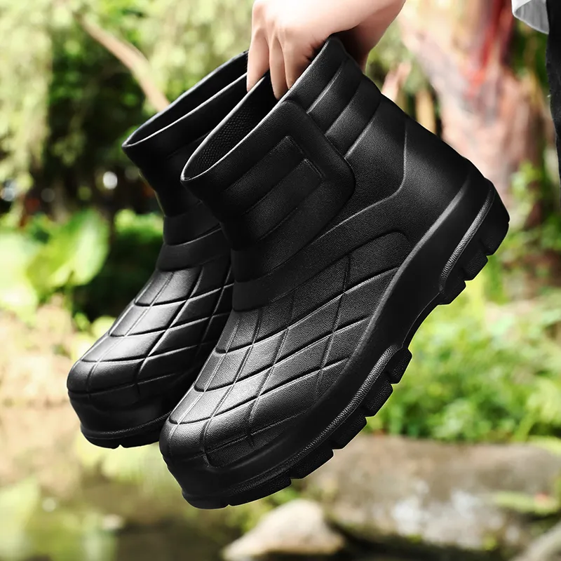 SLIPPER DAY Water Resistant Slip Resistant Rain Boots Unisex-3