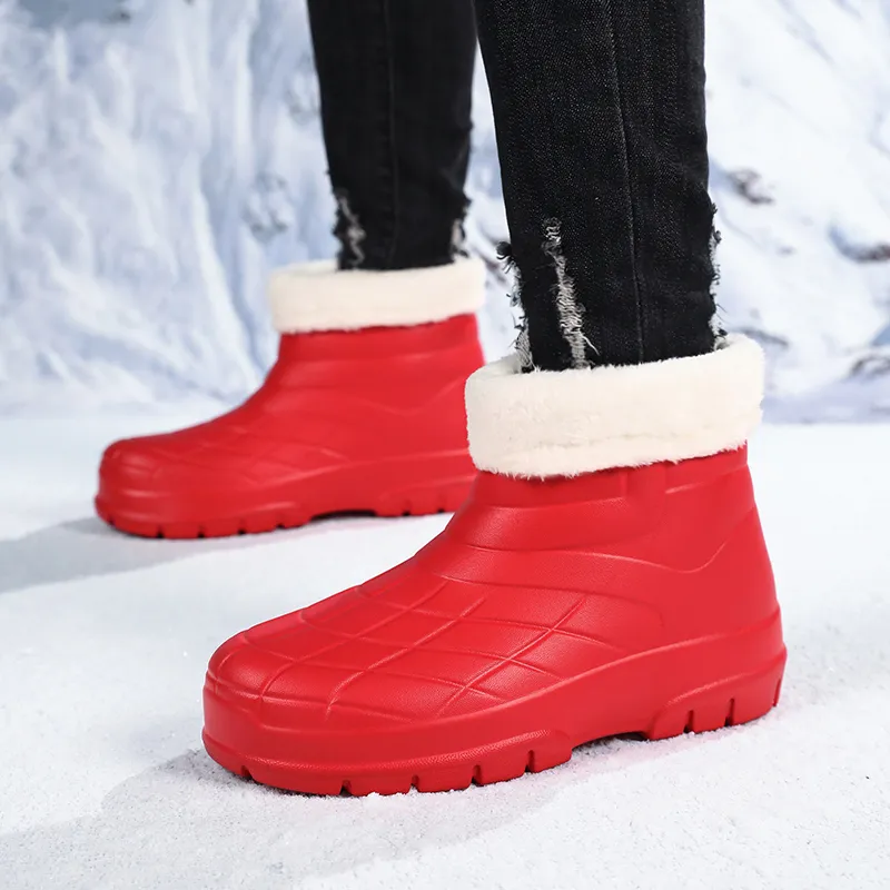 SLIPPER DAY Water Resistant Slip Resistant Rain Boots Unisex-47