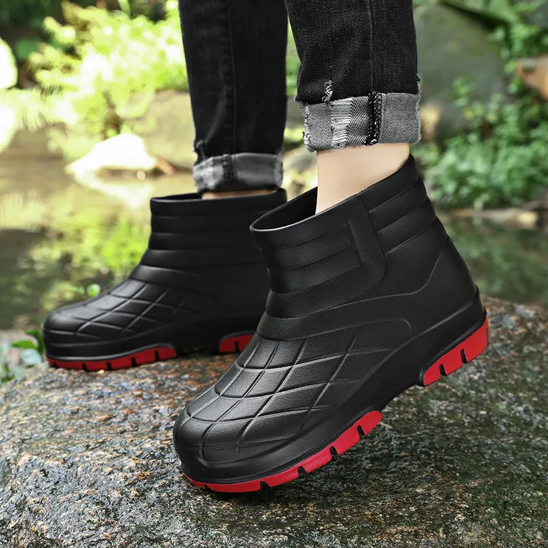 SLIPPER DAY Water Resistant Slip Resistant Rain Boots Unisex-22