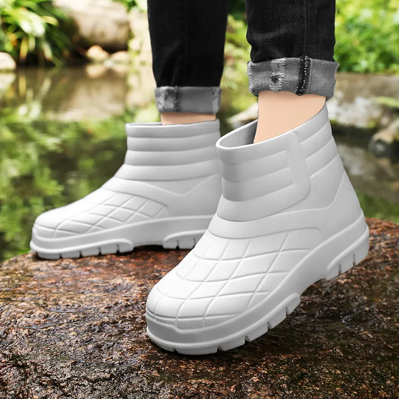 SLIPPER DAY Water Resistant Slip Resistant Rain Boots Unisex-11