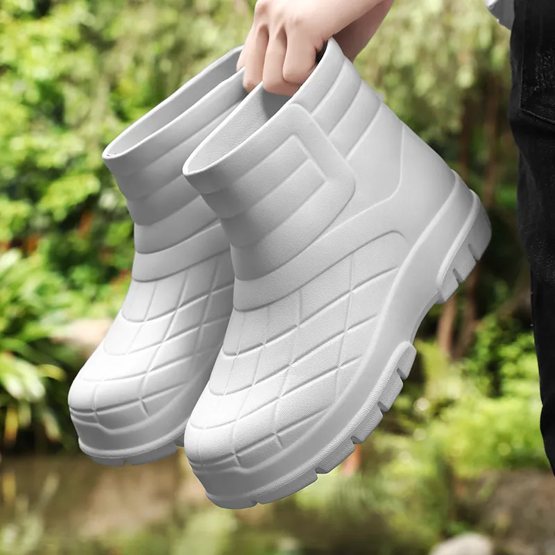 SLIPPER DAY Water Resistant Slip Resistant Rain Boots Unisex-9