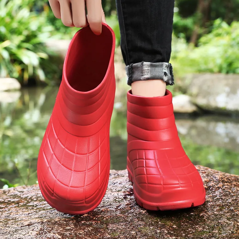 SLIPPER DAY Water Resistant Slip Resistant Rain Boots Unisex-17
