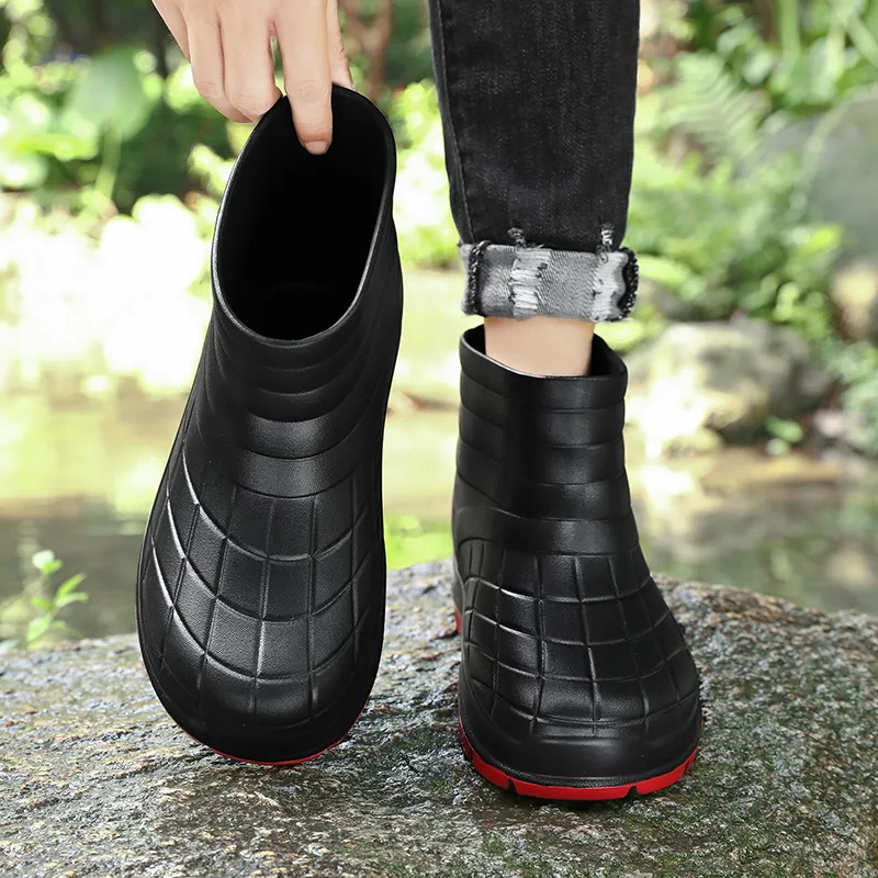 SLIPPER DAY Water Resistant Slip Resistant Rain Boots Unisex-21