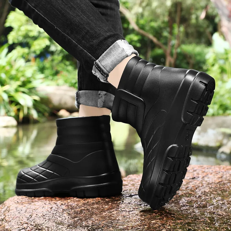 SLIPPER DAY Water Resistant Slip Resistant Rain Boots Unisex-4