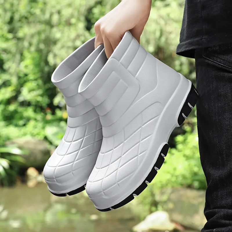 SLIPPER DAY Water Resistant Slip Resistant Rain Boots Unisex-35