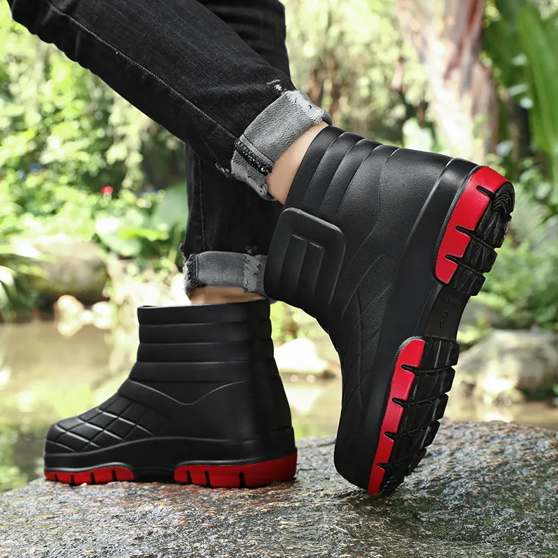 SLIPPER DAY Water Resistant Slip Resistant Rain Boots Unisex-23