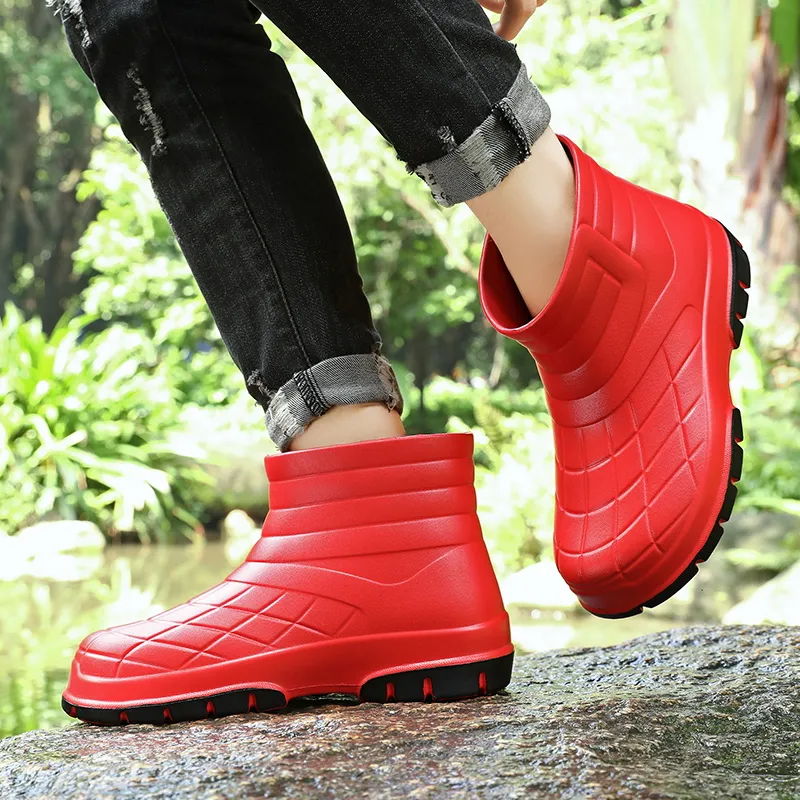 SLIPPER DAY Water Resistant Slip Resistant Rain Boots Unisex-28