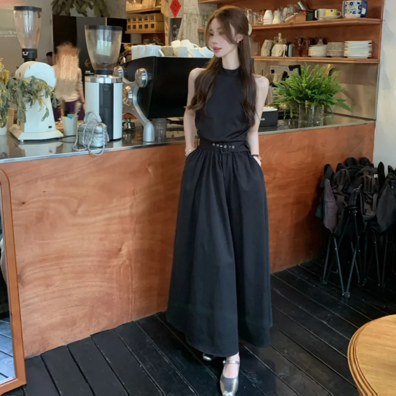 ZVJH Sleeveless Dresses Women's Black Shopping Bag-2