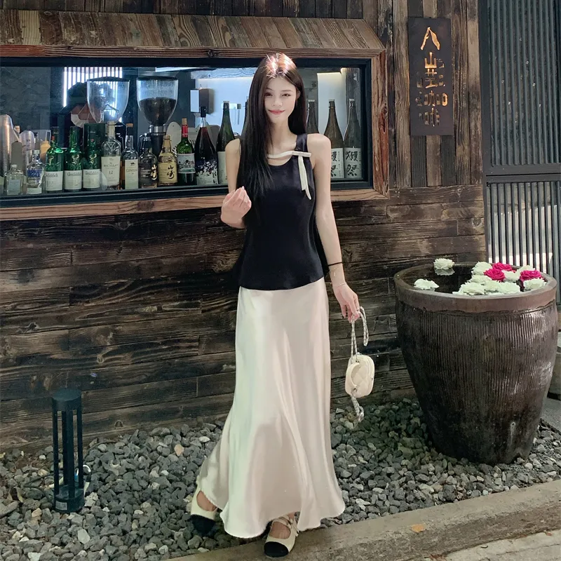 ZVJH Two Piece Skirt Sets Women's-5
