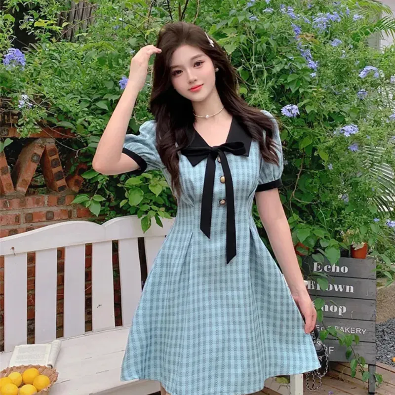ZVJH Short Sleeved Dress Women's-3
