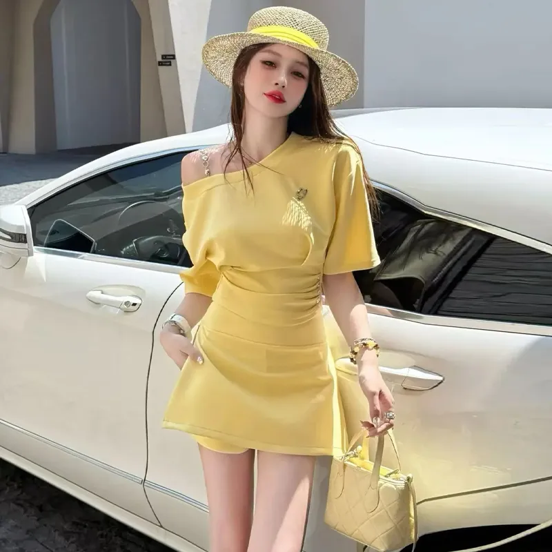 ZVJH Two Piece Skirt Sets Women's-1
