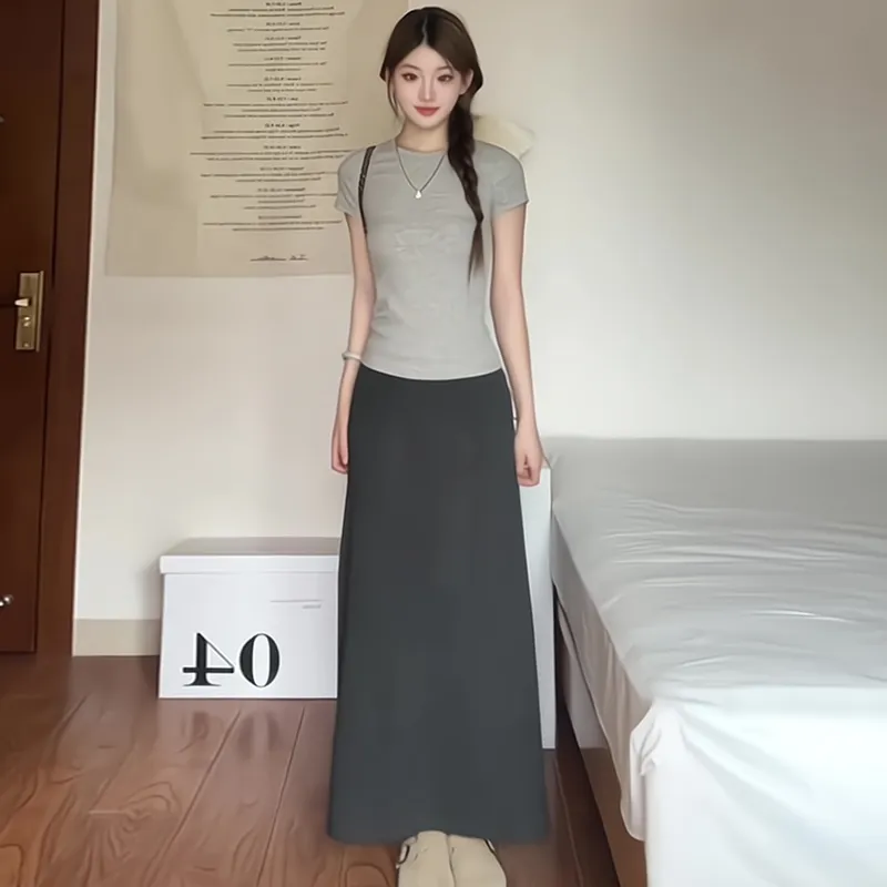ZVJH Two Piece Skirt Sets Women's-2