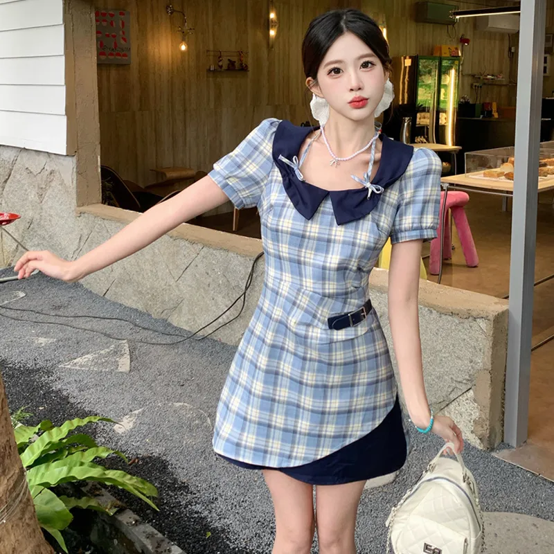 ZVJH Short Sleeved Dress Women's-6
