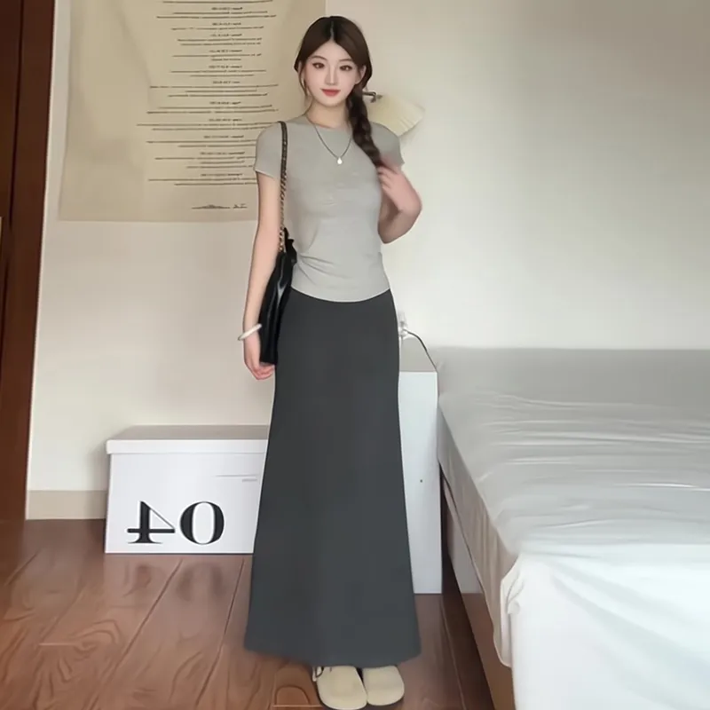 ZVJH Two Piece Skirt Sets Women's-3