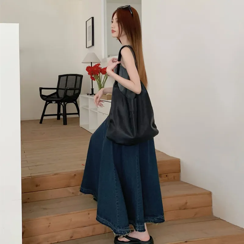 ZVJH Sleeveless Dresses Women's Gradient Shopping Bag-5