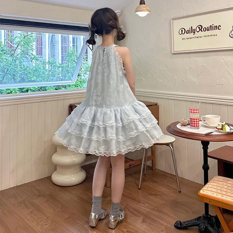 KUNZHUDAXIANG Sleeveless Dress Women's-4