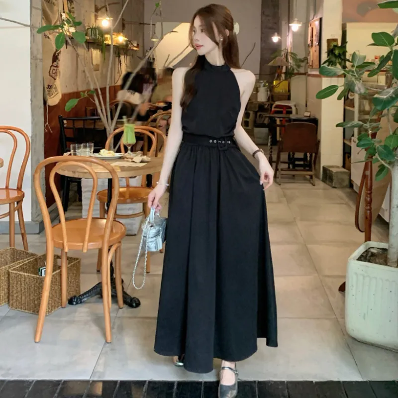 ZVJH Sleeveless Dresses Women's Black Shopping Bag-5