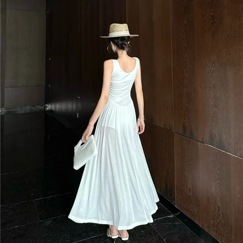 ZVJH Sleeveless Dresses Women's White Shopping Bag-4