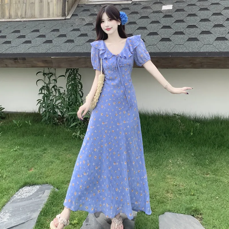 ZVJH Short Sleeved Dress Women's-3
