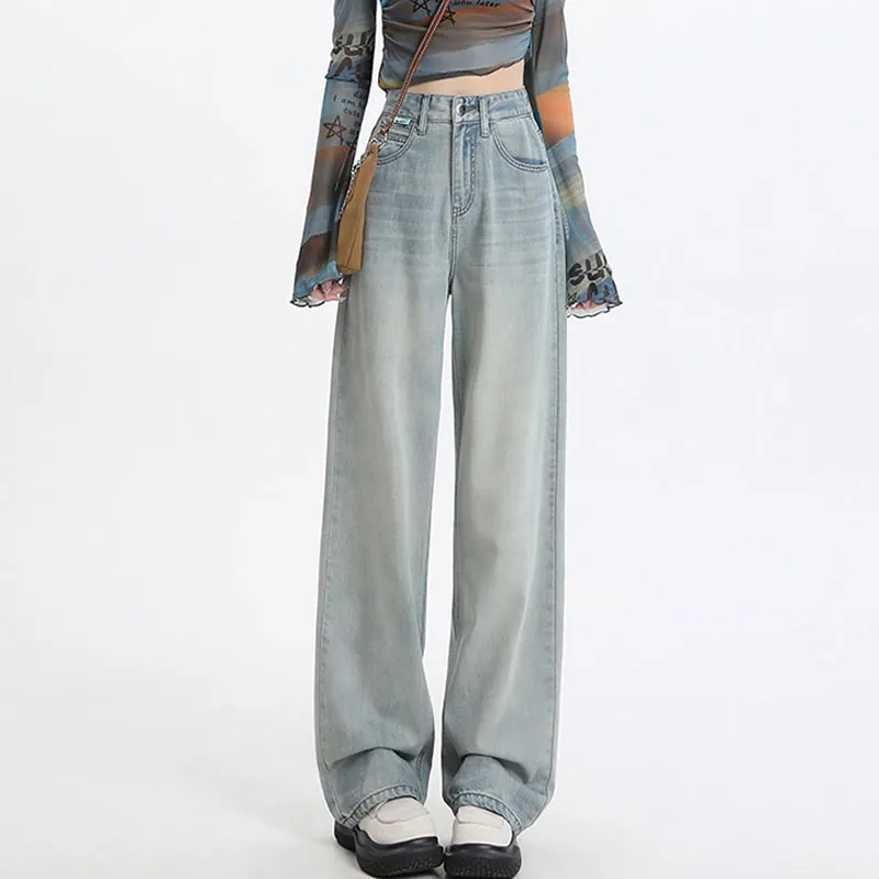 ZVJH Jeans Women's Light Blue-4