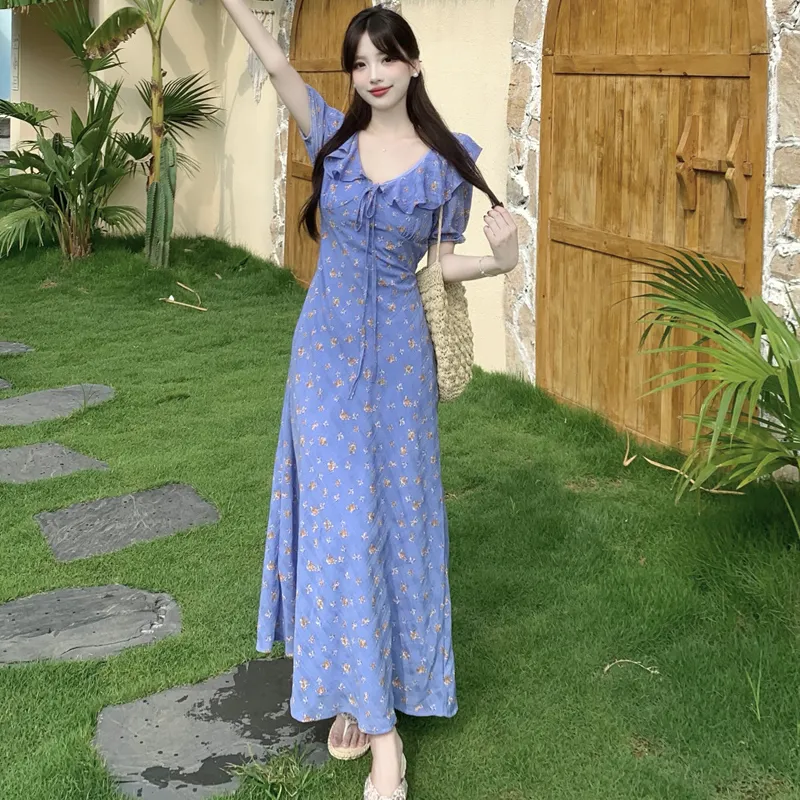 ZVJH Short Sleeved Dress Women's-4