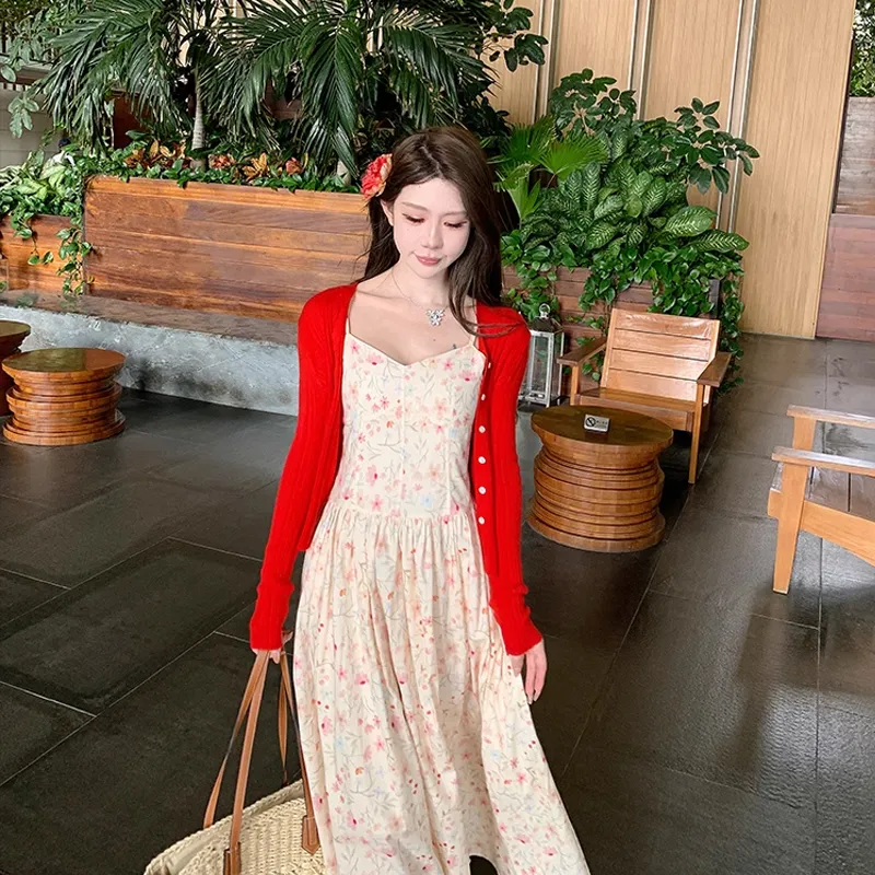 ZVJH Two Piece Skirt Sets Women's-3