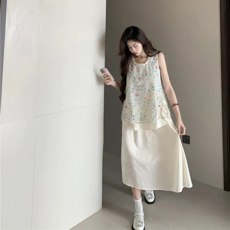 ZVJH Two Piece Skirt Sets Women's-9