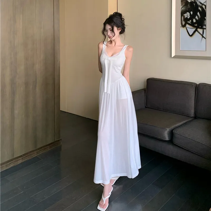 ZVJH Sleeveless Dresses Women's White Shopping Bag-3