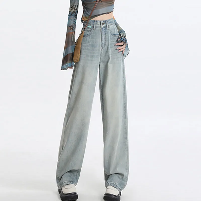 ZVJH Jeans Women's Light Blue-2