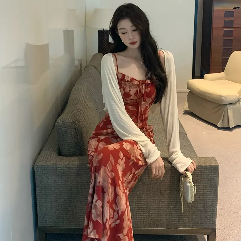 ZVJH Two Piece Skirt Sets Women's-6