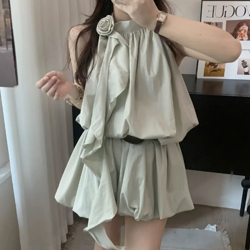 ZVJH Sleeveless Dresses Women's-4