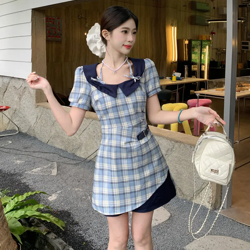ZVJH Short Sleeved Dress Women's-5