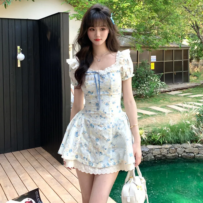 ZVJH Short Sleeved Dress Women's-5